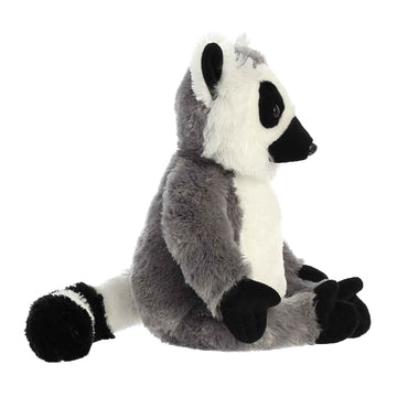 Aurora® Huggable Destination Nation™ Ring Tailed Lemur Stuffed Animal - Global Exploration - Learning Fun - Gray 11 Inches