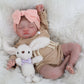 Ksbd Lifelike Reborn Baby Dolls-20 Inch Sleeping Realistic Newborn Baby Dolls, Soft Cloth Body With Feeding Toy For Kids Age 3 +