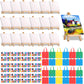 Teling 24 Packs Mini Canvas with Easel Paint Set Kids Painting Kit with Mini 4 x 4 Inch Canvas Wooden Easel Watercolors and Good