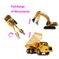 Ailejia 1/50 Scale Articulated Dump Truck Excavator Toy Alloy Models Construction Vehicle s Model Engineering Car Toy boy Gift (