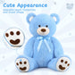 Morismos Giant Teddy Bear Stuffed Animal 4Ft, Big Teddy Bear Plush For Baby Shower, Life Size Stuffed Bear Gifts For Kids, Girls, Girlfriend, Women On Valentine, Christmas, Birthday(Blue)