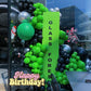 Green And Black Balloon Garland Kit, Black Balloon And Green Balloon, Dark Green Birthday Decorations With Dark Green Black Ball