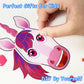 Aowplc Unicorn Stickers 42 Sheets Make Your Own Unicorn Stickers Fantasy Kids Unicorn Party Favors Supplies