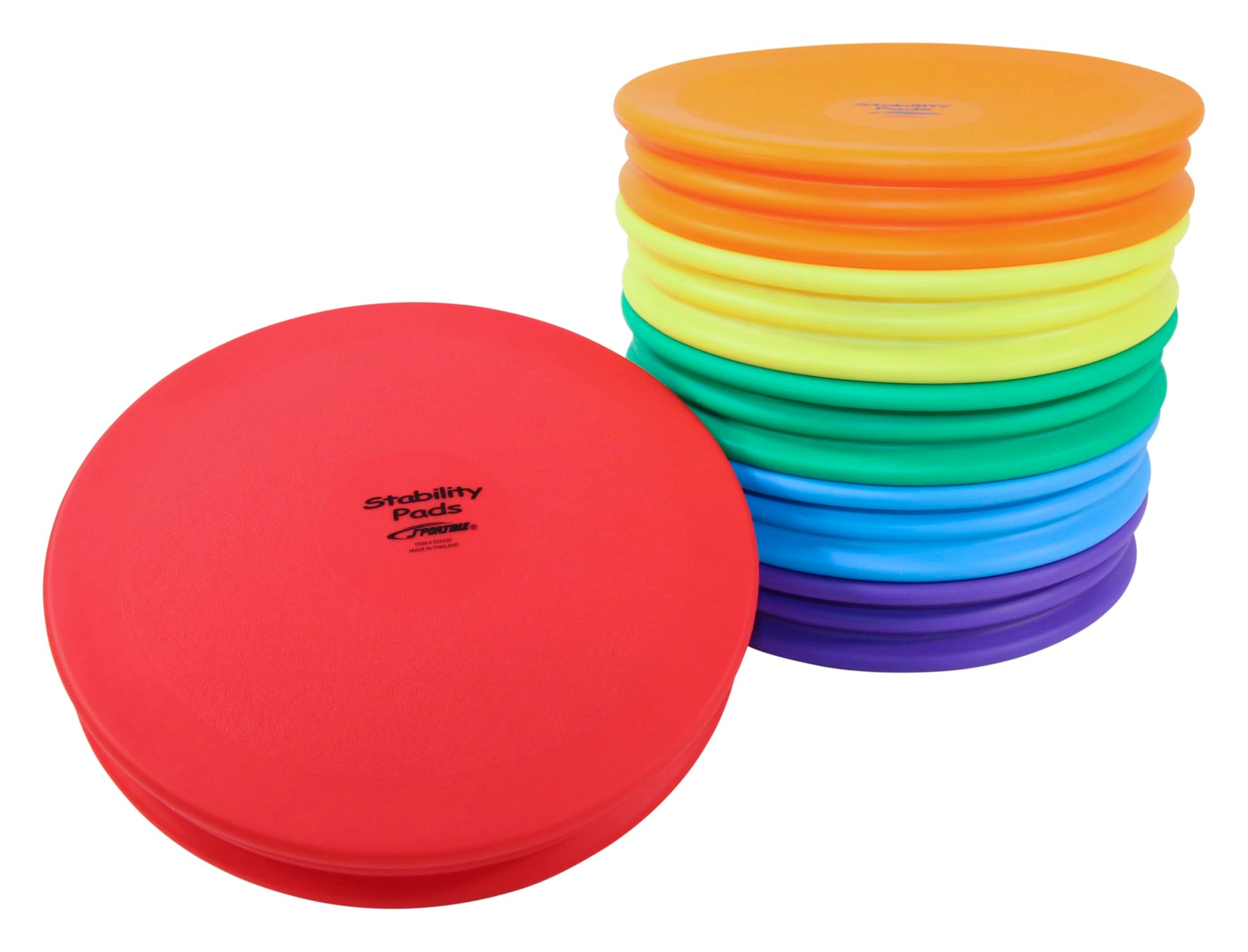 Sportime Multiple Use Stabilitypads - 12 3/4 Inch - Set Of 6 - 6 Colors