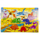 Khilonewale Kids Dinosaur Wooden Jigsaw Puzzle: A Fun and Educational Toy Designed for Kids (Ages 38). This Set Includes 12 Pi