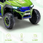 Olakids 2 Seater Ride On Car For Kids, 12V Utv Kids' Electric Vehicles With Remote Control, Spring Suspension, Soft Start, Music Bluetooth Fm, Battery Powered For Ages 3-8 (Green)
