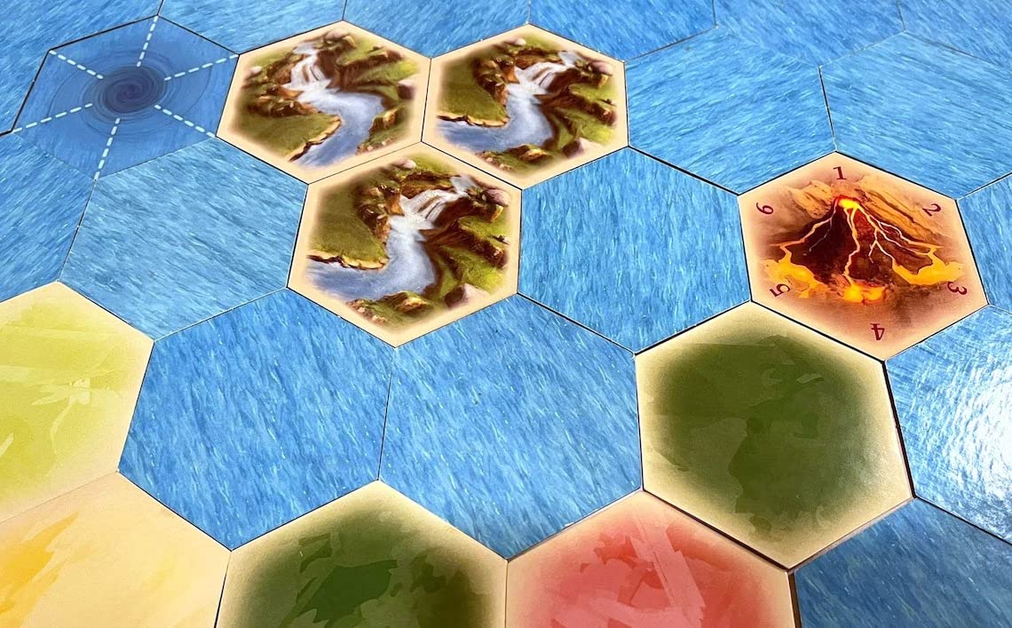 Tabletop Monthly Gold River Hex Scenario Game Pieces Compatible With Catan'S Settlers Of Catan, Seafarers, And Catan Expansions