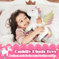 Hollowfly Unicorn Plush Toy Set - 5 Pcs, Large & Small, PP Cotton, White/Pink/Blue/Purple/Gold, DUC-Hollowfly-3821