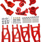 Rcarmumb Upgrades Part for 1/10 Slash 4x4 VXL,Stampede 4X4 VXL,Rustler 4X4 VXL,Hoss 4X4 VXL,Alloy Front Rear Suspension Arm & St