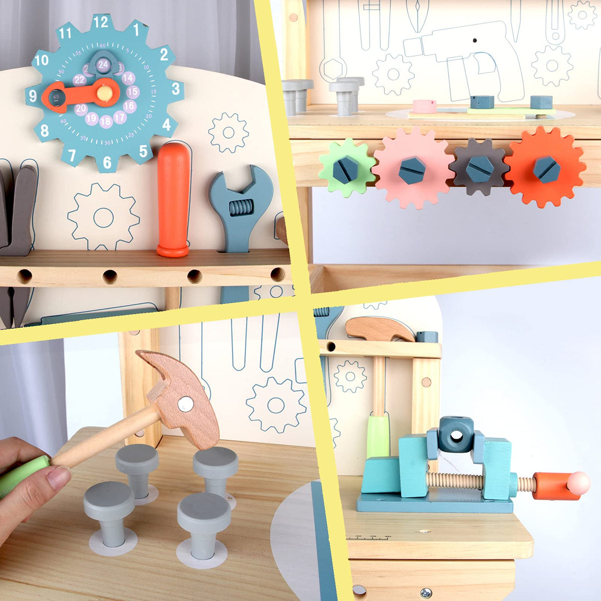 Wooden Workbench Set