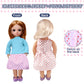 16-Inch Girl Doll Clothing Accessories - Autumn Girl Doll Clothes Complete Set Fits All 16' Baby Doll Clothes Dress Up