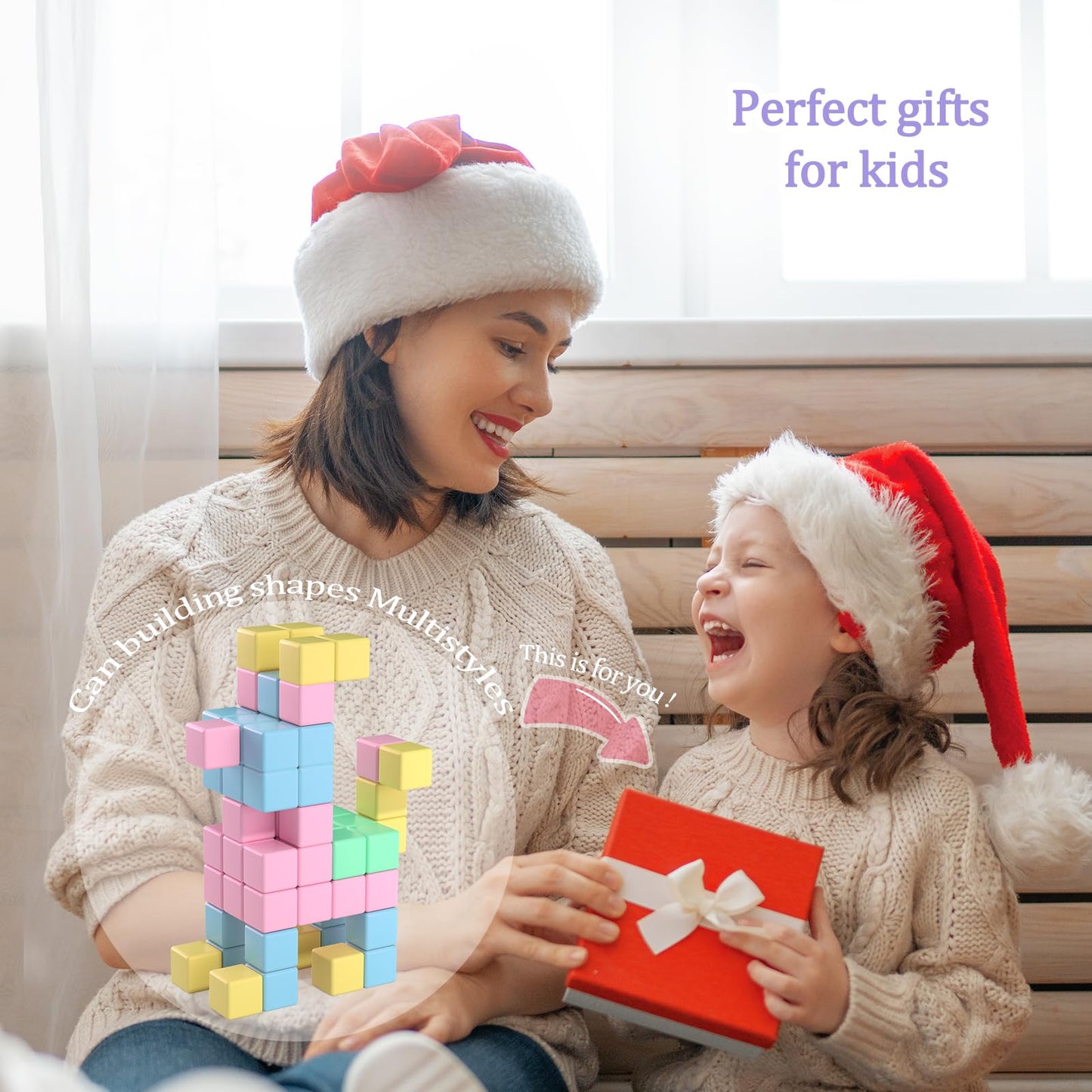 45Pcs Magnetic Blocks, Building Blocks For Toddlers Age 3-5 Magnet Cubes Toys Stem Preschool Education Montessori Autism Toys 4-