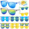 Rugort Kids Sunglasses Bulk Party Favors - 12 Packs Boys Girls Sunglasses For Kids Age 3-8 With Uv 400 Protection, Neon Sunglass