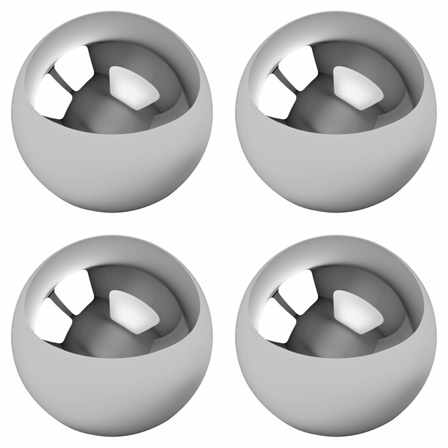 BC Precision Four Replacement Steel Balls for Labyrinth Game - Durable Steel Balls for Enhanced Gameplay Experience