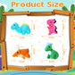 Aoriher 20 Pack Valentine'S Day Plush Mini Dinosaur Stuffed Animal Bulk Dinosaur Party Favors Toys Soft Dino Figures Assortment Cute Dino Plush Easter Bags Filler For Boys Girls