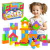 Pairez Toys Large Foam Blocks For Toddlers 2-4 Years, Big Building Blocks Set, Soft Stacking Blocks, Education & Learning Montessori Toys For 18+ Month Old Boys&Girls (61Pcs)