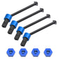 Vgoohobby Aluminum Alloy Front & Rear Driveshaft & Hex Wheel Hub Set Replacement of 7650 7669 Compatible with Traxxas 1/18 LaTra
