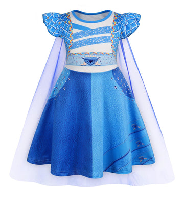Wonderbabe Girls Red Costume Girls Halloween Cosplay Princess Birthday Party Dress Up Outfit Size 5-6T