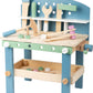 Compact Wooden Workbench by Small Foot -Tool Bench Set in Nordic Theme - 21+ Piece Playset Includes Hammer, Saw, Screwdriver, Na