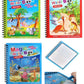 LARYNX Reusable Magic Coloring Water Book Doodle with Magic Pen Painting Board for Children Education Drawing Pad (Random Design