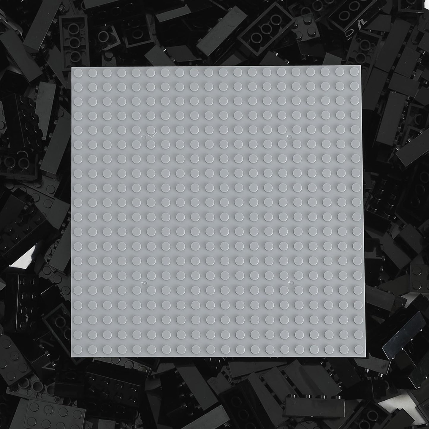 HUIZDQ 500 Piece Classic Building Bricks and 1 Gray Baseplate  2x4 Bricks Bulk Creative Building Toys  Blocks Bulk for Kids Ages 6+  Black