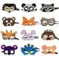FLOWERBB 12pc Forest-Friends Animals Felt Face Costume Woodland Creatures Animal Cosplay Camp Themed Party Favors Supplies for K