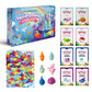 The Fidget Game SquishyLand Educational Toy Set - Rainbow Reef, Silicone Mochi Squishies, Board Game for 2-6 Players, Multi-Color
