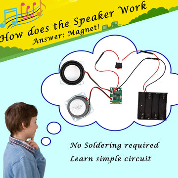 Gifts For Teen Girls Boys - Science Kits For Kids Age 8-10-12-14 - Crafts For Girls 8-12| Stem Toys Build Bluetooth Speaker Kit|