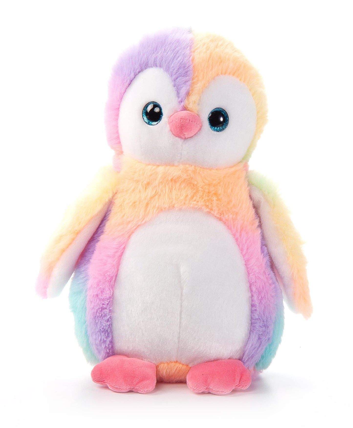 The Petting Zoo Penguin Plush Toy, Rainbow 9" Stuffed Animal, Small, Polyester