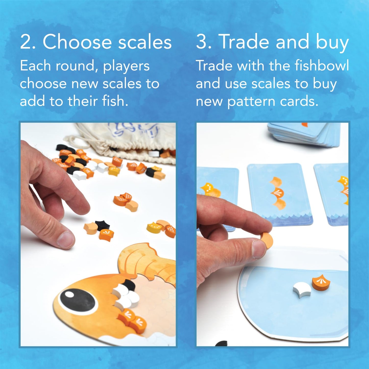 The Finest Fish | Mensa Recommended Strategic Board Game | Tile Placement Game for Adults and Families