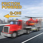 DOWELLIN 22'' Semi Fire Truck Toy with Helicopter for Kids Toddlers - Fire Police Car Toys, Birthday for Boy Girl Child 3 4 5 6