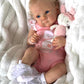 Pinky Reborn Baby Dolls Lovely 18 Inch 46 Cm Real Looking Reborn Doll Eyes Opened With Cloth Baby Realistic Newborn Gift Rooted