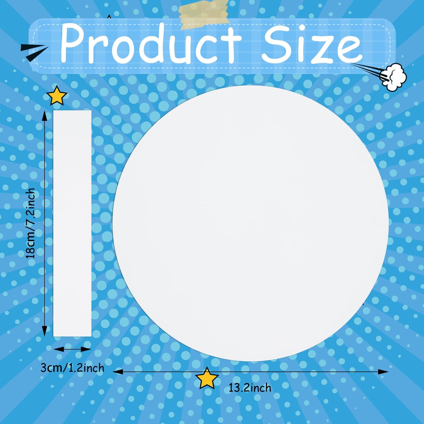 Motipuns 24 Pcs Captain Shields Color Your Own 13 Kids Halloween Role Paly Captain Hero Shield Crafts DIY Blank Cardboard Hero