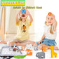 Wooden Animal Puzzles Toys for Toddlers,24 Pcs Farm and Safari Animal Figures,Animal Matching Sorting Stacking Toys for Boys Chi