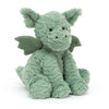 Jellycat Fuddlewuddle Dragon Stuffed Animal, 9 Inches - Mythical Plush Toy - Classic Children'S Gift