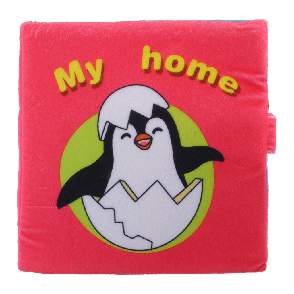 Calandis Cute 3D Cloth Book Baby Night Educational Toys Penguin Animal Pattern Gift With Bag | Developmental Baby Toys | Toys Fo