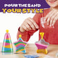 12 Pack: Sand Art Kits for Kids - Create Your Own Colored Sand Art, Includes 12 Bottles, Funnels, Sticks, 48 Bags of Sand for Ar