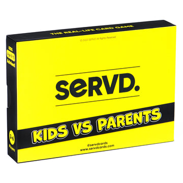 Servd - Kids Vs Parents - The Hilarious Real-Life Family Card Game