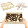 Dinosaur Excavation Archaeology Dig Kit For Kids, Fossil Explore Sensory Bin Toys, Dino Skeletons Bones Puzzle Game, Archaeology Science Stem Toys For Boys And Girls (Stegosaurus)