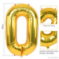 Smlpuame 40 Inch Number Balloon 0-9 Gold Large Number 6 Balloons,Digital Balloons For Birthday Party Celebration Decorations Sup