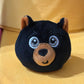 The Petting Zoo Black Bear Stuffed Animal Plushie, Gifts For Kids, Squishiez Wildlife Animal Squeeze Toy, Bear Panda Plush Toy,