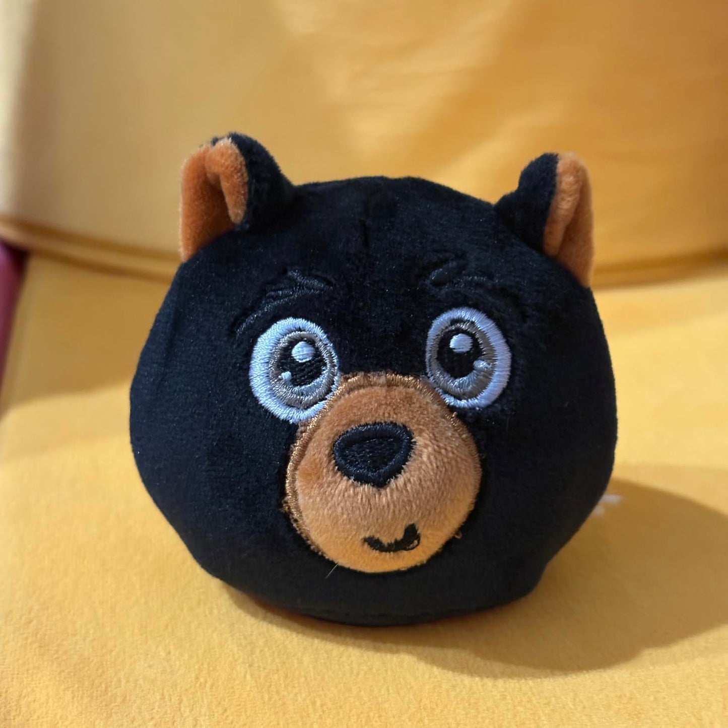 The Petting Zoo Black Bear Stuffed Animal Plushie, Gifts For Kids, Squishiez Wildlife Animal Squeeze Toy, Bear Panda Plush Toy,