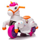 Unicorn Ride On Toys For Girls Tobbi Ride On Pony Motorized 3-Wheeler Toddler Ride On Toy Kid Car W/Music, Charging Battery, Birthday Gifts For Children, Rose Red