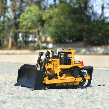 Ailejia 1/50 Scale Diecast Truck Alloy Models Bulldozer Vehicle Construction Vehicle Model Engineering Car Toy boy Gift (Bulldoz