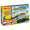 Takara Tomy Plarail Lets Play More with Tomica! Hakkou! Scenes Full of Scenes in Front of The Station Rotary Set, Train Toy, fo