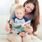 Love&Mini Baby Cloth Book - Giraffe Wildlife Crinkle Touch & Feel Book for Infants, Early Learning Tummy Time Toy for 6+ Months,