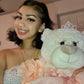 Kinnex Collections Since 1997 20'' Quince Anos Quinceanera Last Doll Teddy Bear With Dress (Centerpiece) ~ Arc16831-32R (Dusty R