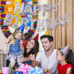 Accevo Silver Mylar Foil Happy Birthday Balloon Banner - 16 Inch Aluminum Letters for Kids & Adults Party Decorations