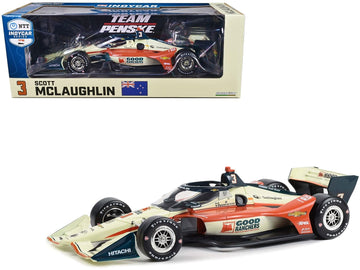 Greenlight Dallara Indycar #3 Scott Mclaughlin Good Ranchers Team Penske (Road Course Configuration) Ntt Indycar Series (2023) 1/18 Diecast Model Car