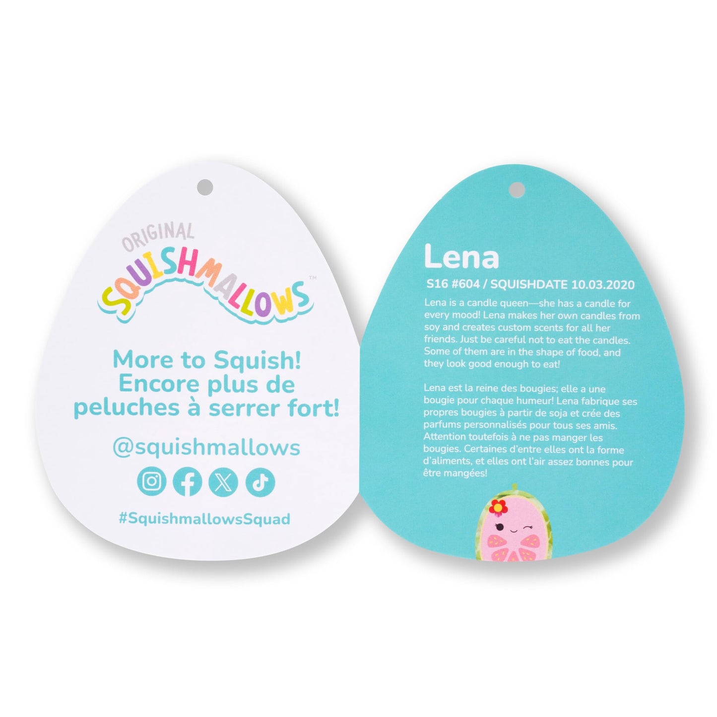 Squishmallows Original 16-Inch Plush - Lena Pink Guava Fruit with Flower, Soft Polyester Stuffed Toy, Model SQCR06155